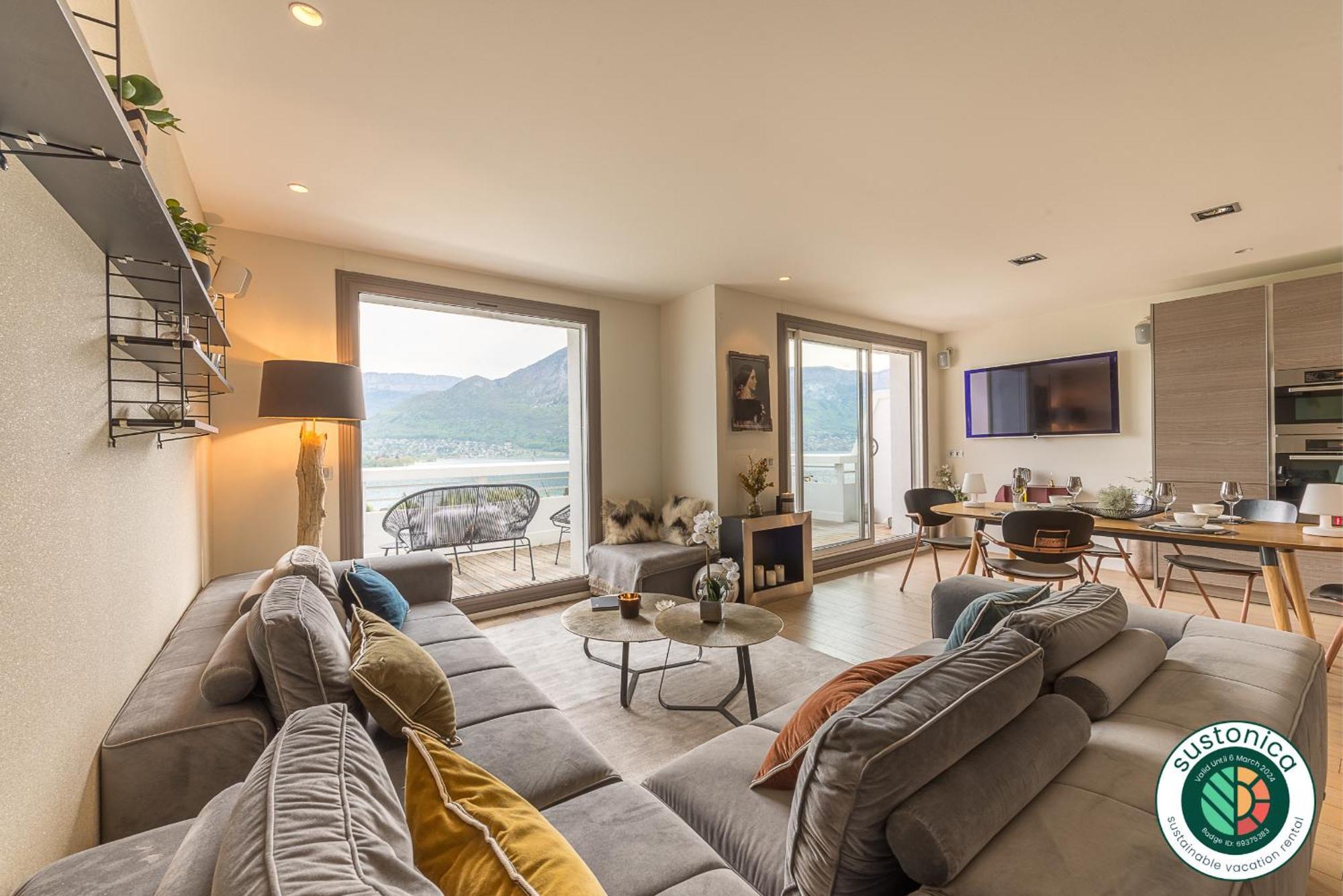 Annecy Lake, Luxury Top Floor Apartment - Lla Selections By Location Lac Annecy Eksteriør billede